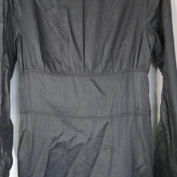 SIR THE LABEL - PIERRE - LONG SLEEVE LINEN BLEND COVER UP DRESS - SIZE 1 - Picture 4 of 8